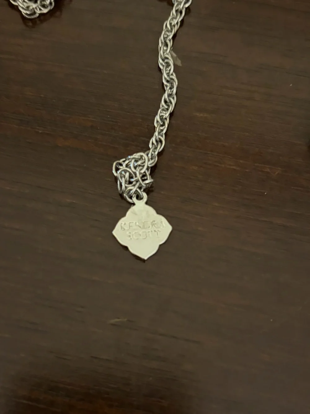 Kendra Scott Rayne blue lace agate necklace